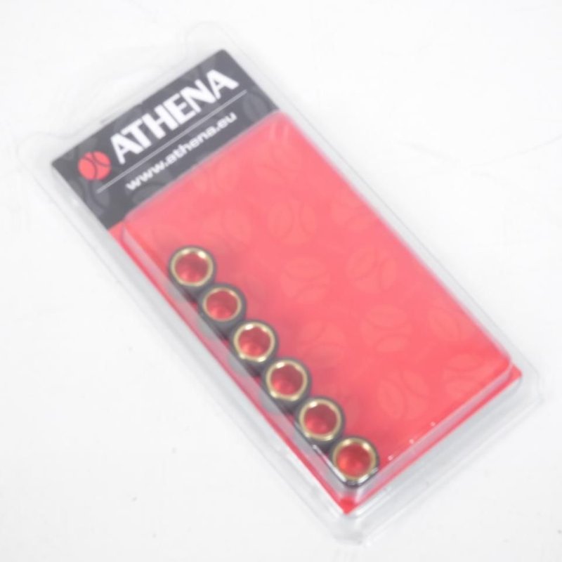 Jeu de 6 galets Athena 15x12 pou Booster/Nitro/Ovetto/Stunt/BW's/Aerox