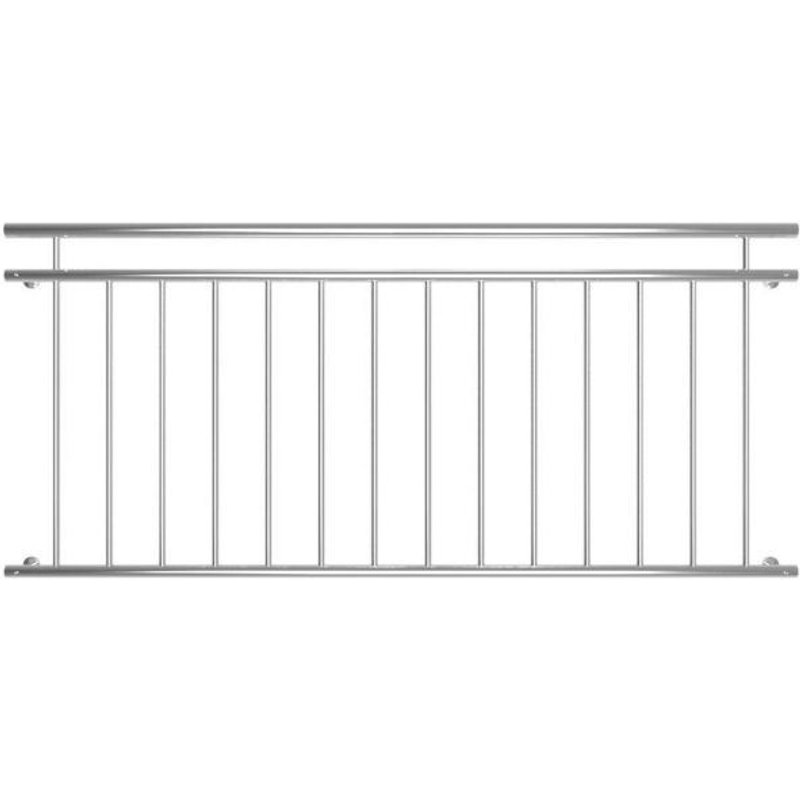 Bc-elec - ABR184 Garde-corps de porte fenêtre 184x90cm balustrade main courante rambarde acier inoxydable