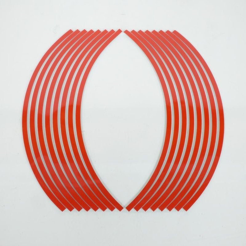 Liseret de jante réfléchissant rouge 17 pouces