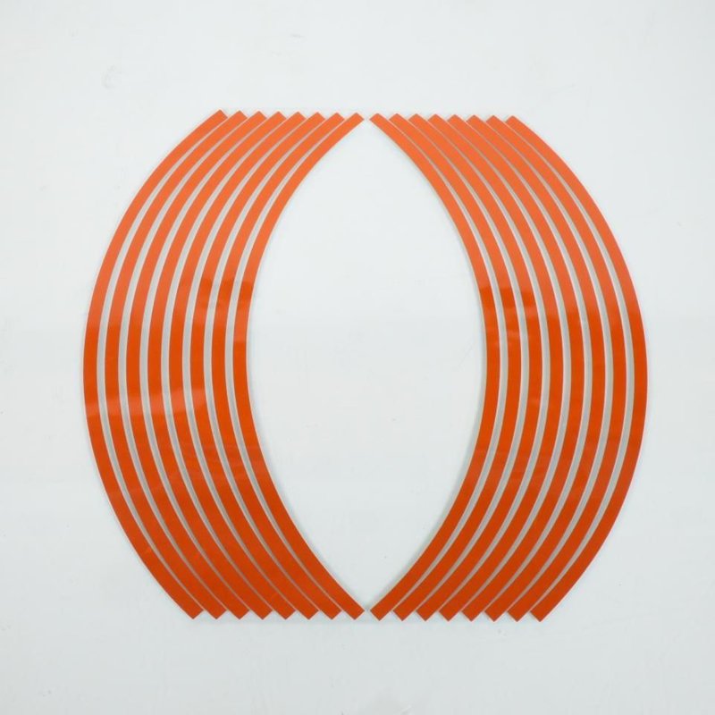 Liseret de jante réfléchissant orange 17 pouces