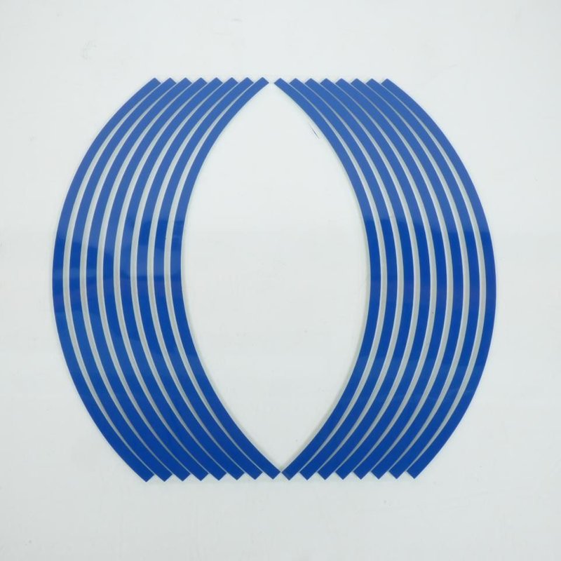 Liseret de jante réfléchissant bleu 17 pouces