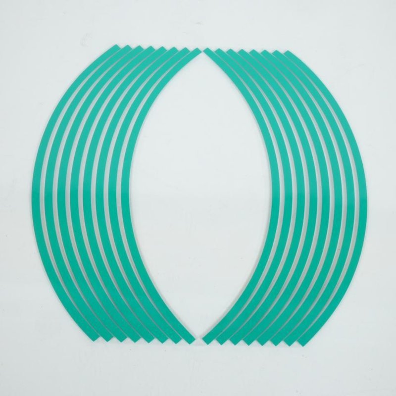 Liseret de jante réfléchissant vert 17 pouces