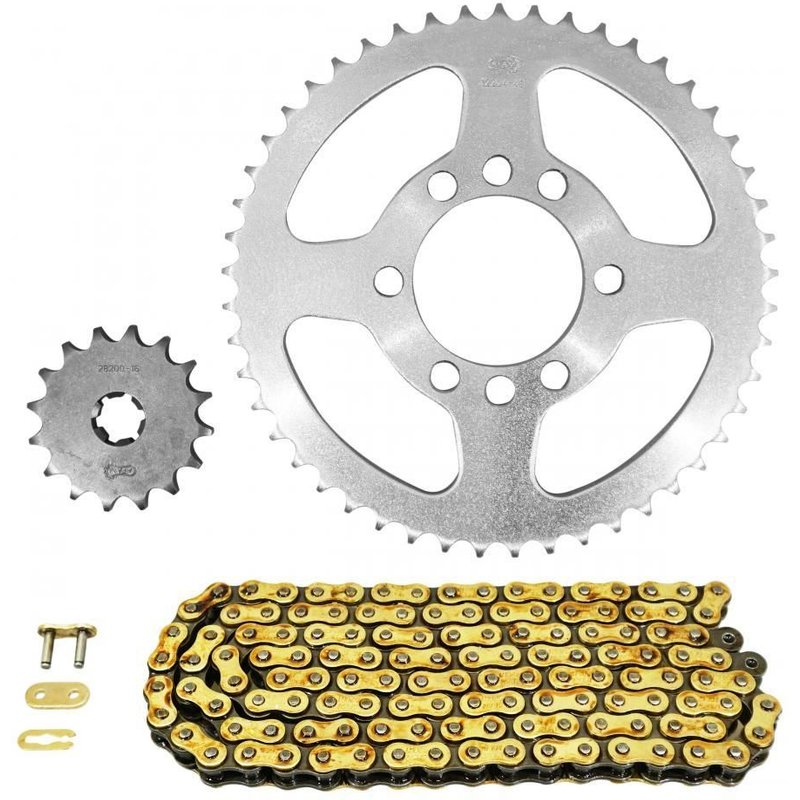 Kit chaîne AFAM 16x49 pour Yamaha 125 DT MX 78-91