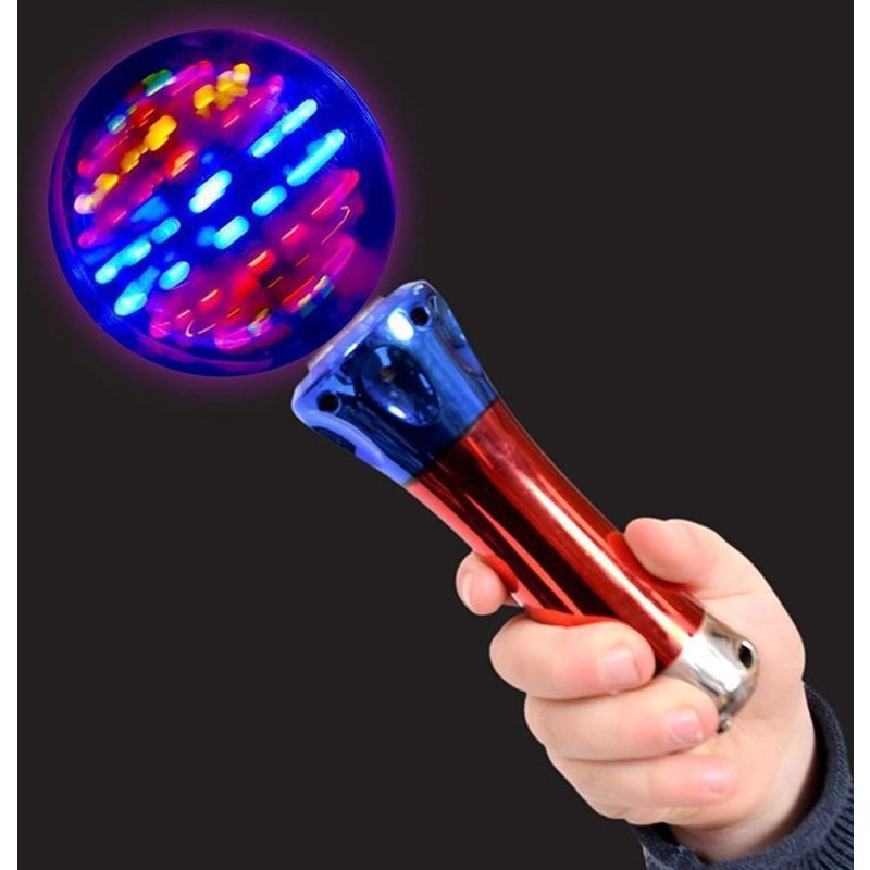 Lot De 1 Baguettes Magiques Lumineuses De 19,1 Cm Pour Enfants, Baguettes Led Clignotantes Pour Garçons Et Filles, Spectacle De Lumière Tournant Passionnant, Piles Incluses, Cadeau Amusant Ou Cadeau D