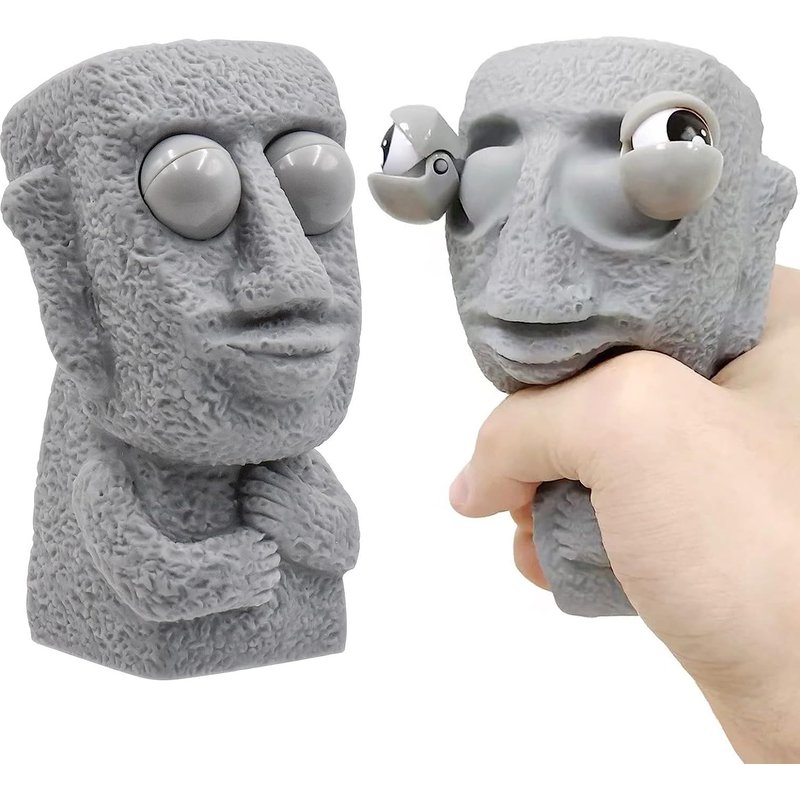 Jouets Sensoriels De DĂ©compression Accrocheurs, Bureau Anti-AnxiĂ©tĂ© Avec Yeux ProĂ©minents, PrĂ©fĂ©rence De FĂȘte IdĂ©ale Pour Les Rockeurs, Gris