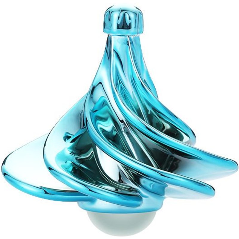 Jouets De Décompression De Bureau Gyro Pneumatiques Portables, Jouets De Décompression (Bleu Romantique)