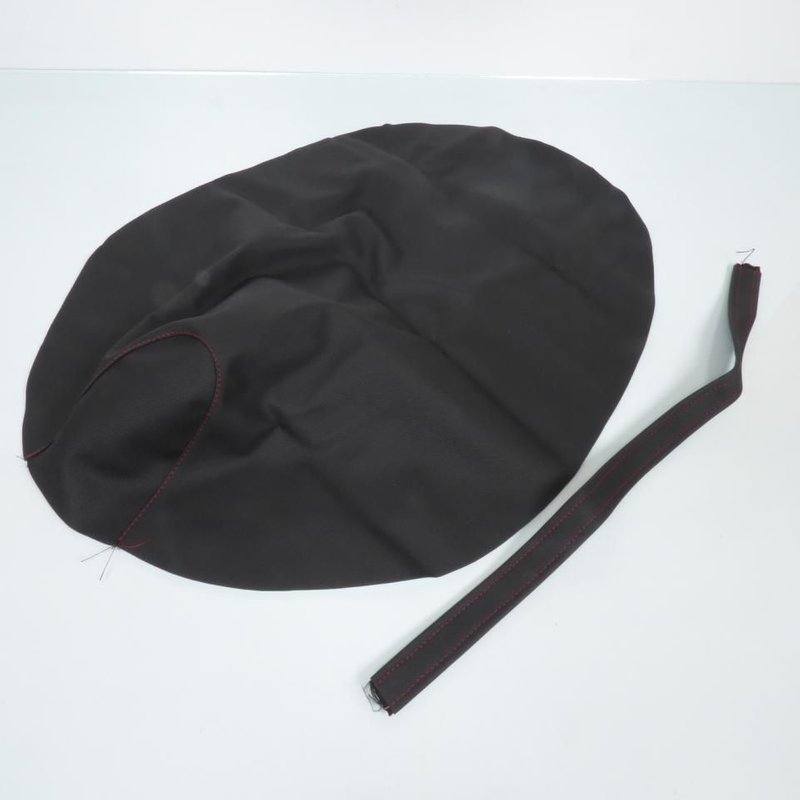 Couvre selle Piaggio ZIP 2T H2O 2006> Noire / Couture rouge (antidéra