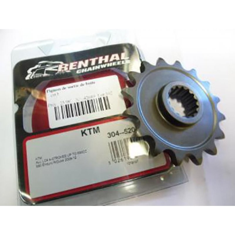 Pignon RENTHAL 304 en Acier D16/520 pour KTM 640 LC4 94-07