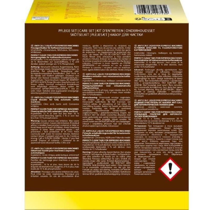 Kit Nettoyage - Perfect Clean - Machines a Expresso