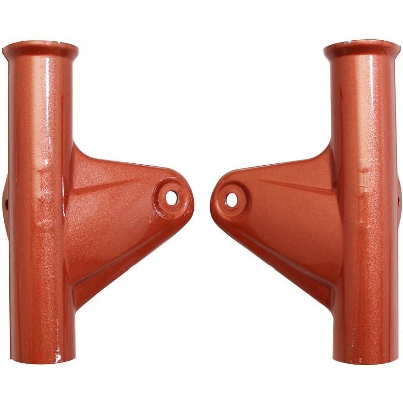 Support de phare Chaudron MBK AU / AV 89 rouge brut à peindre.