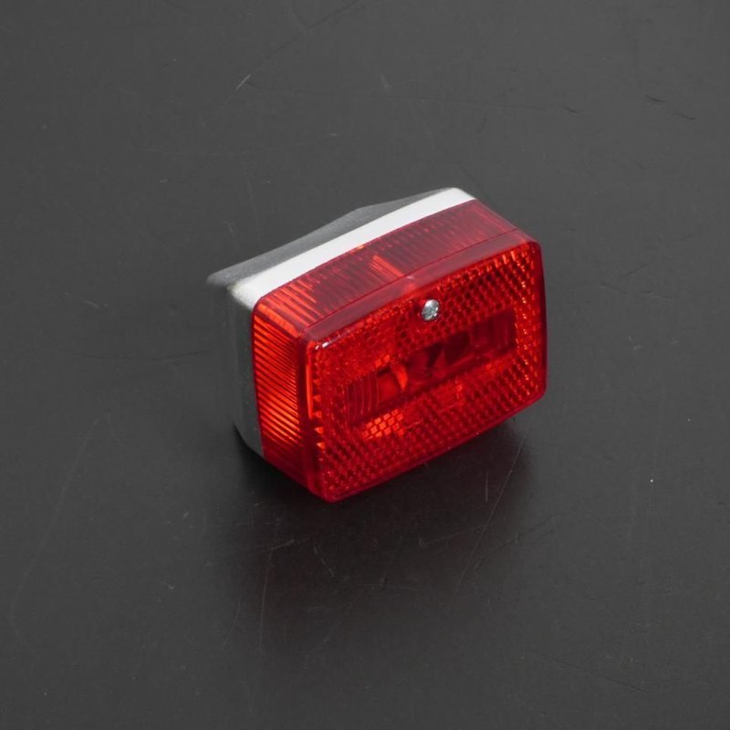 Feu arrière rouge base chromée Solex/103