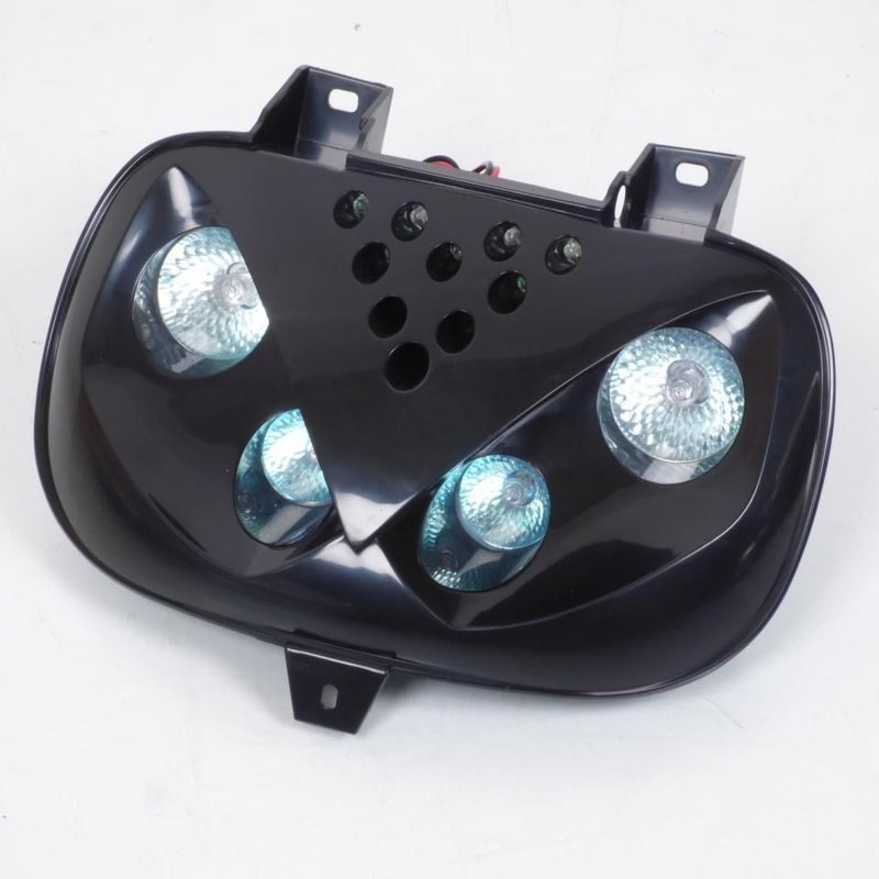 Masque 4 Halogènes + Leds adaptable pour Booster <2004- Noir