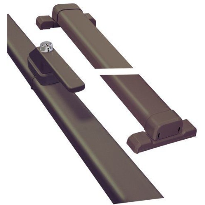 Serrure de fenĂȘtre multipoints - avec poignĂ©e Ă clĂ© - Marron - FOS550 ABUS