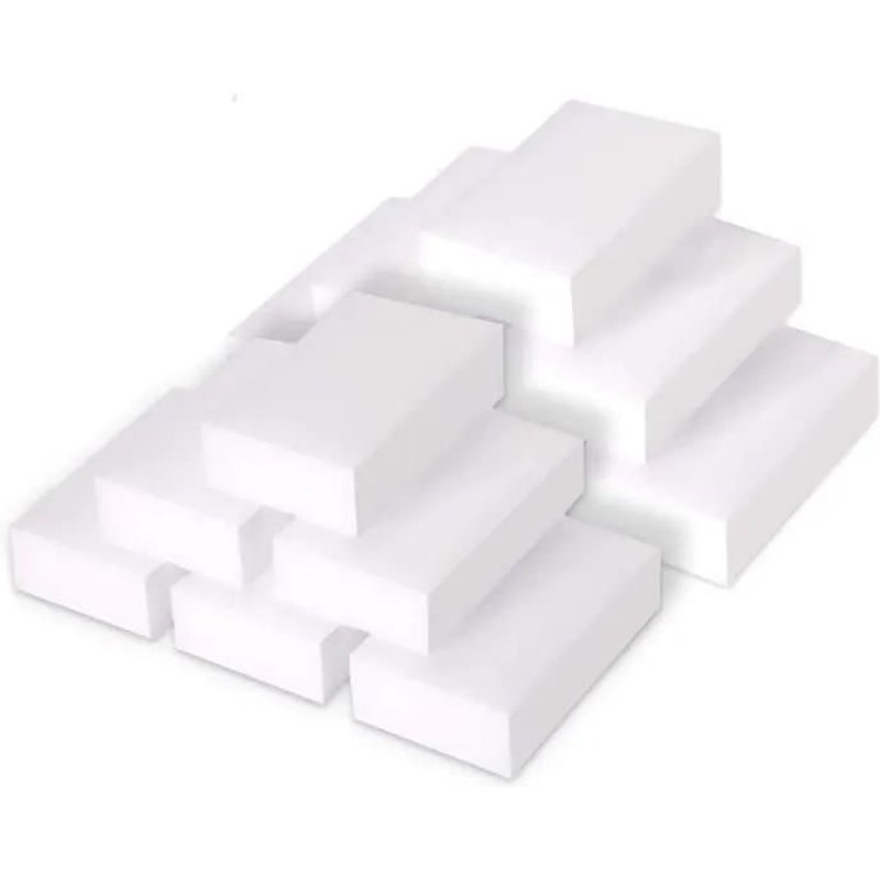 ponge, éponge magique, élimine les marques tenaces, élimine les taches sur le comptoir et les coins sales. (Blanc, 100pcs)
