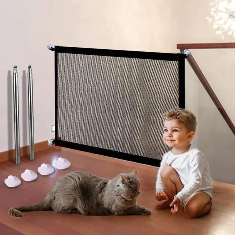 Barrière De Sécurité Pour Bébés Et Chiens - Marque - Modèle - Noir - Bébé - Mixte