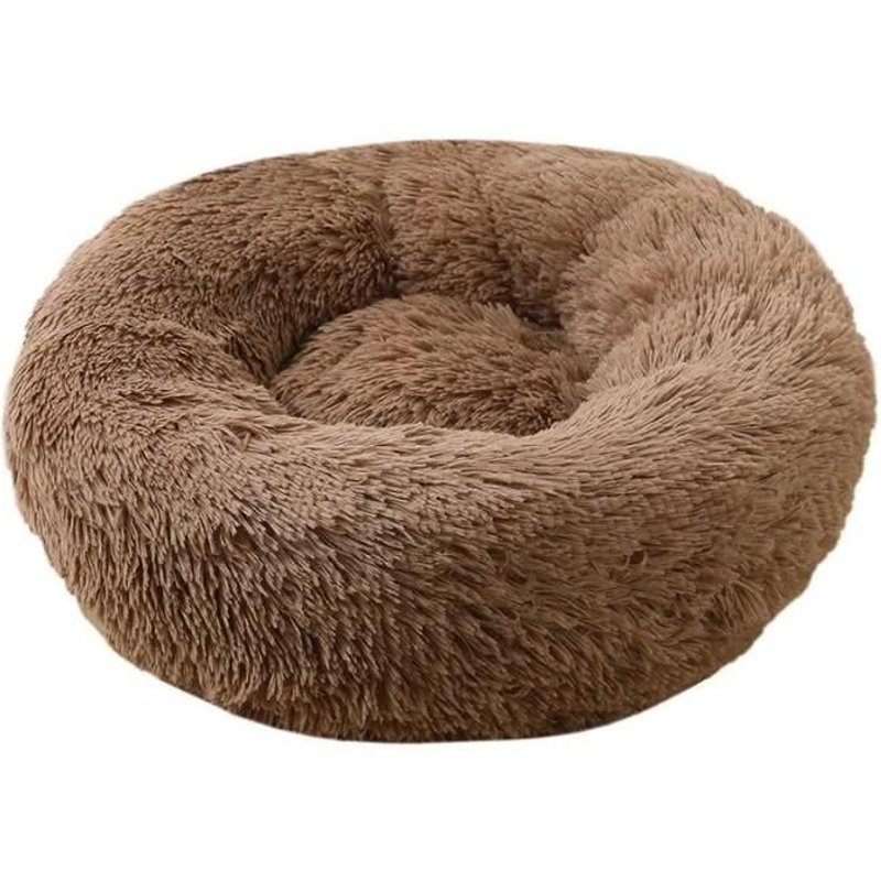 Rngcpto Lit De Panier Coussin Pour Chat Et Chien,Lit De Animaux Rond En Peluche Douce Et Confortable Panier Pour Chat Chien 40cm A
