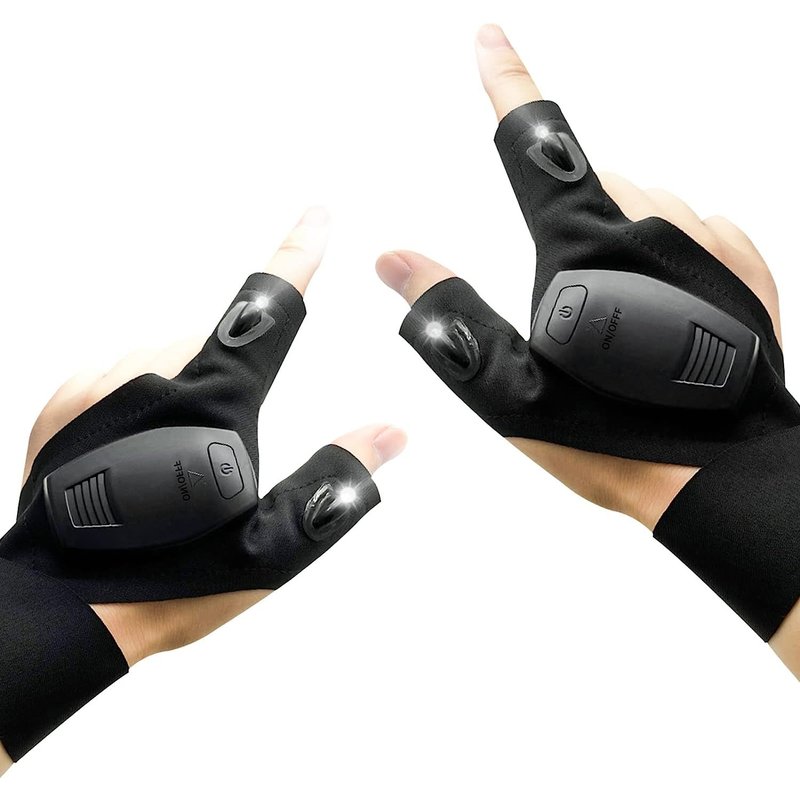 Gants Led Rechargeable Gants Pêche Avec Lumières Étanches, Gadget Insolite Utile Idee Cadeau Homme Original Cadeau Bricoleur