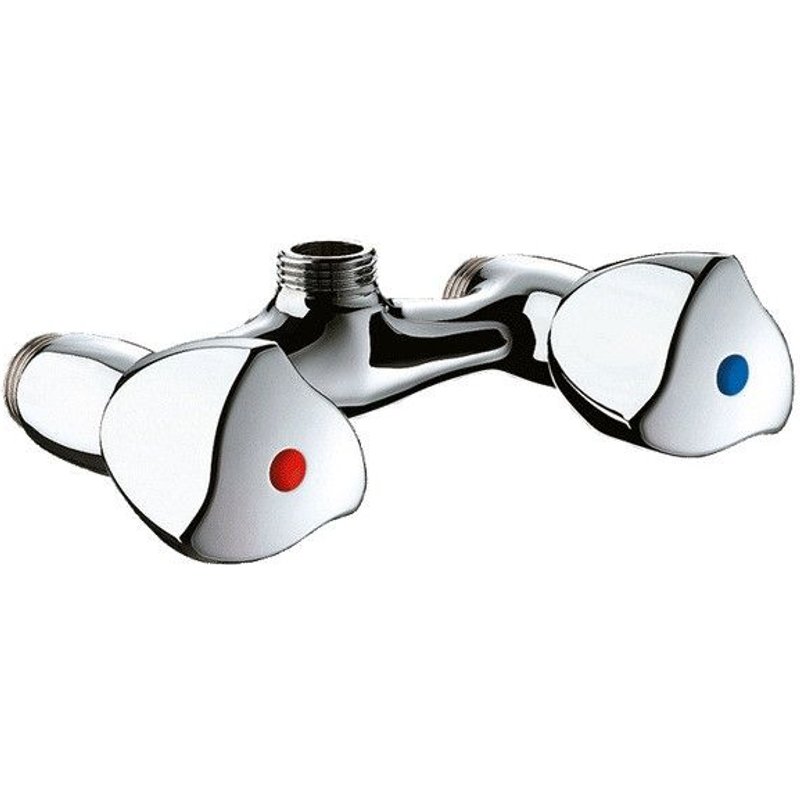 Mélangeur de douche mural laiton chromé M1/2entraxe 110 mm Delabie