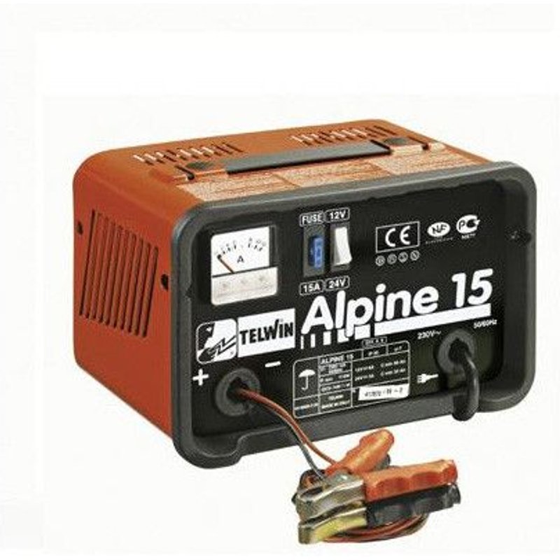 Chargeur de batterie portable 10W 12/24V 5A Alpine 15 Telwin