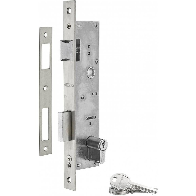 Serrure ? encastrer ? cylindre axe ? 30 mm L 45 mm 3 cl?s 26045 Thirard