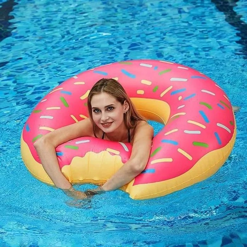 Bouée Donuts, Anneau De Natation Bouée D'été Eau Jouet Bouée Pour Piscine