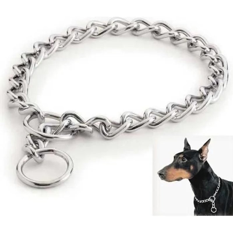 Chaîne Pour Chien - Collier DEntraînement Réglable En Métal - Type B - 3.5mm*60cm