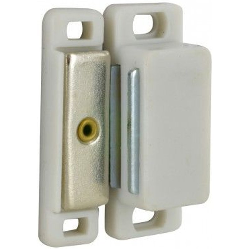 Loqueteau magnétique PAT GMOB - pose en applique - blanc - par 10 Interges