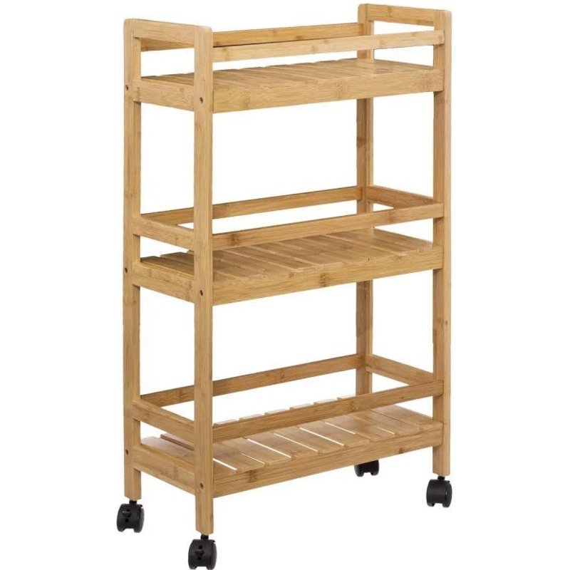 Desserte 3 Niveaux Bambou "Linha" 80cm Naturel