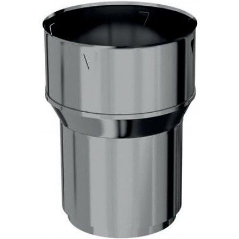 Raccord inox poêle/tubage mâle 125 Ø 150/156 mm TEN