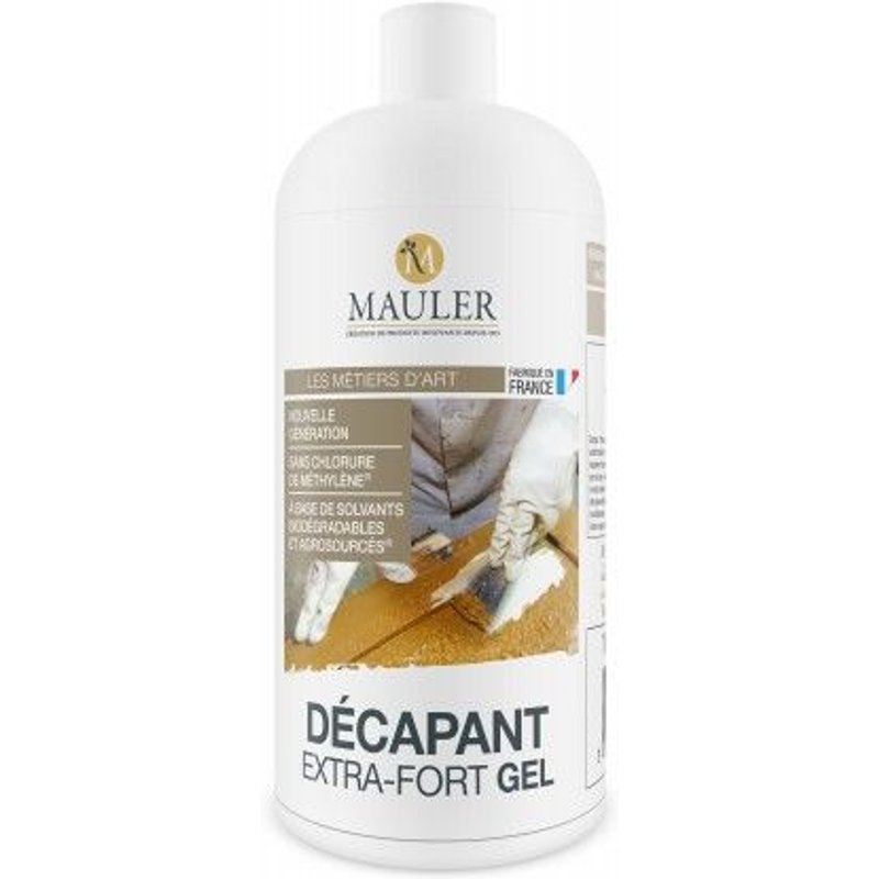 Décapant extra-fort en gel - incolore - intérieur et extérieur - 1 L Mauler