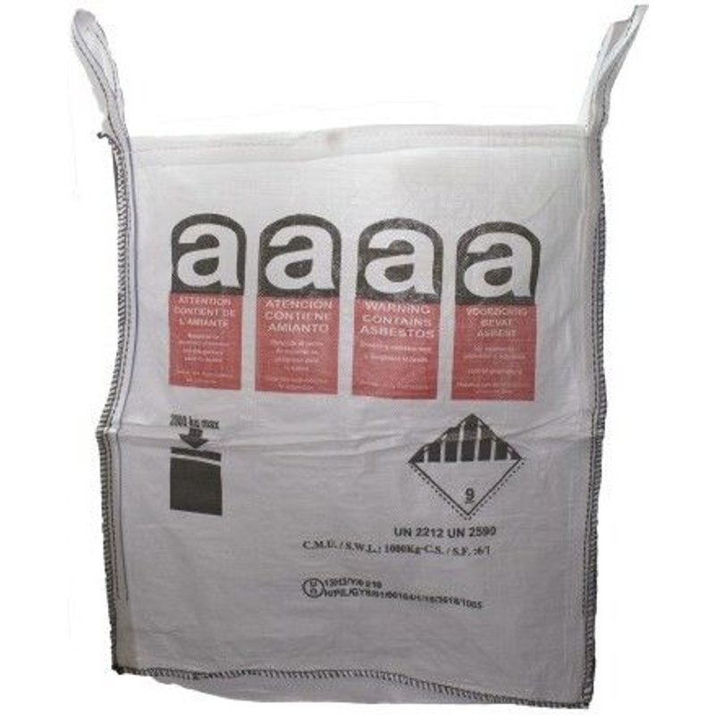 Sac à gravats pour déchets amiantés - BIG BAG Amiante A01E SACHERIE DE PANTIN