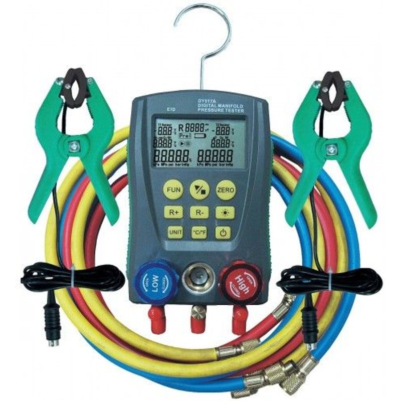 Manomètre électronique - mallette 3 flex tous gaz et vannes - OM20 EID