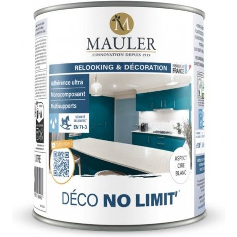 Peinture meuble multisupport Blanc - Deco No Limit - 0,5 L Mauler