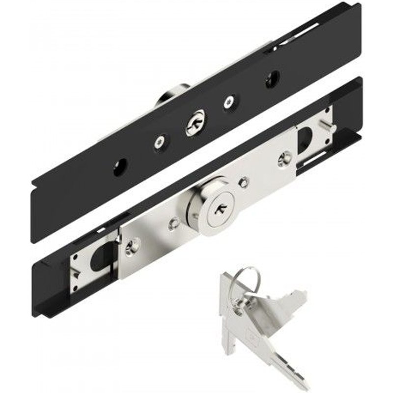 Serrure volet roulant cylindre varié - 1 pivot - 7 à 9 - blanc - AA40 TIRARD