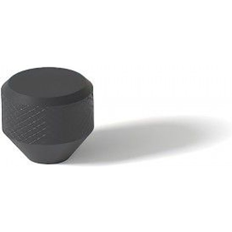 Bouton de meuble Mesh - en aluminium - finition noir mat - D36 H28 ESTAMP