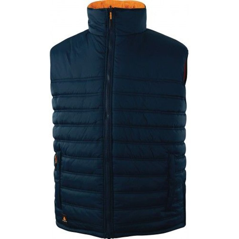 Gilet de travail haute visibilité Fidji 3 réversible - orange et bleu - taille S DELTA PLUS