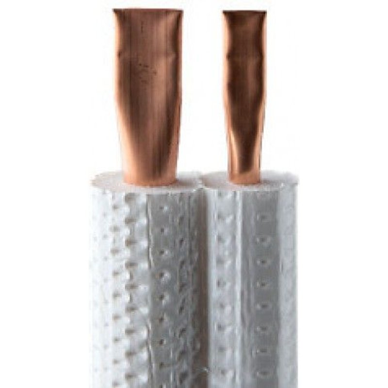 Tube cuivre isolé 0,7 mm 1/4-1/2 PE extrudé - couronne de 20 mètres EID