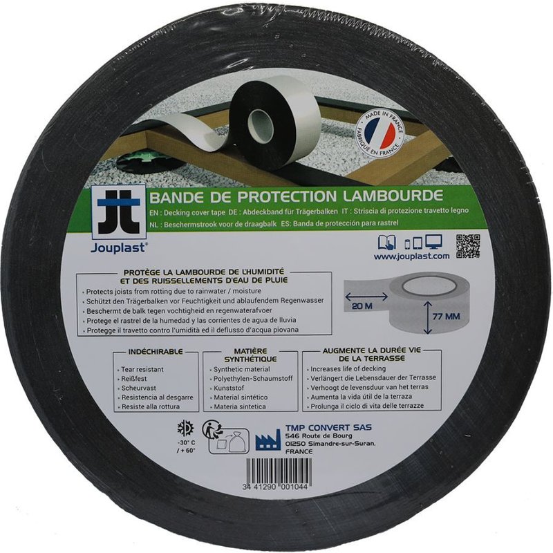 Bande étanchéité lambourde 77mm x 20 ML