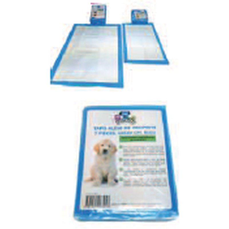 Lot De 7 Tapis Alèse De Propreté Petit Chien Ou Dessous De Litière 45x60 Cm, Bleu