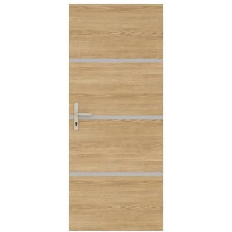Kit de RĂ©novation de Porte - NORDLINGER PRO - 4 Feuilles 85 x 50 cm & 3 Profils 85 x 2 cm - ChĂȘne Naturel