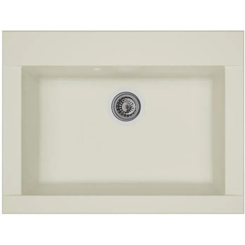 STRADOUR Evier Hexo 1 bac blanc uni