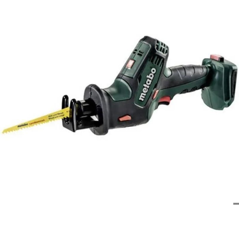 Metabo SSE 18 LTX Compact Scie sabre sans fil, 18V, MetaLoc, sans batterie, ni chargeur - 602266840