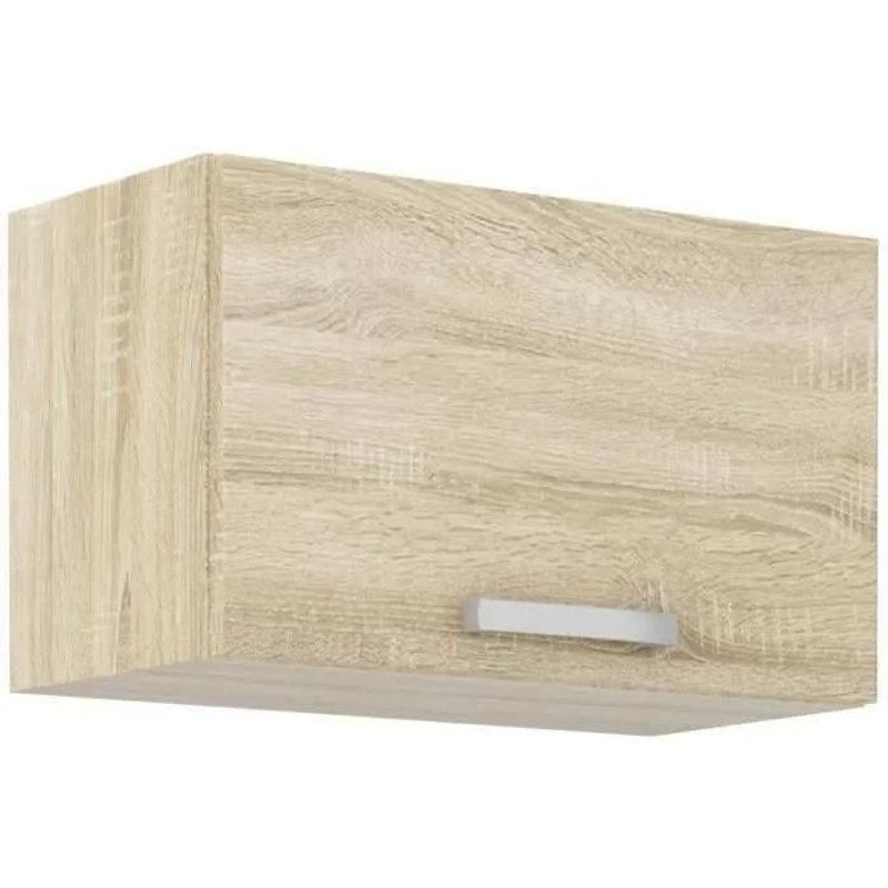 Meuble Hotte Porte Basculante - Décor Chene Sonoma - L 60 X 31,6 X H 36 Cm - Lassen