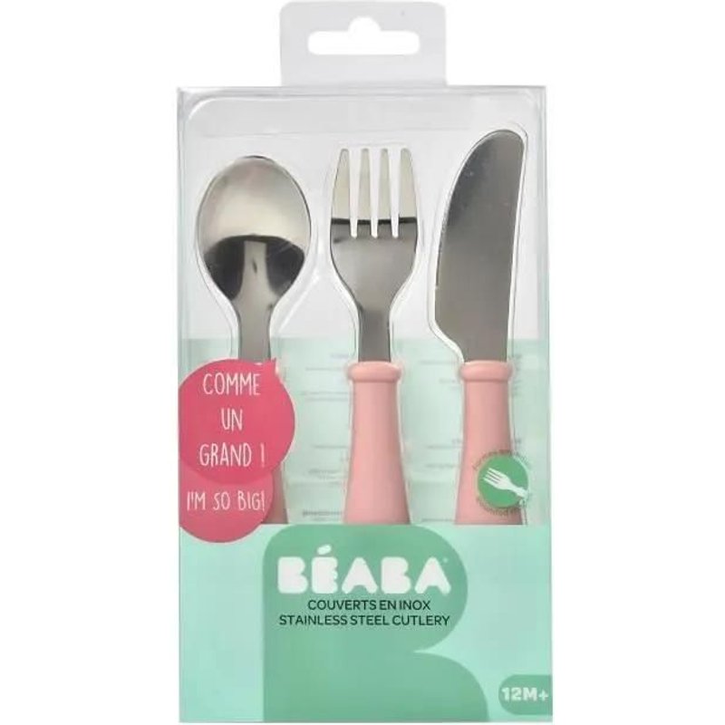Set De 3 Couverts Inox - Old Pink