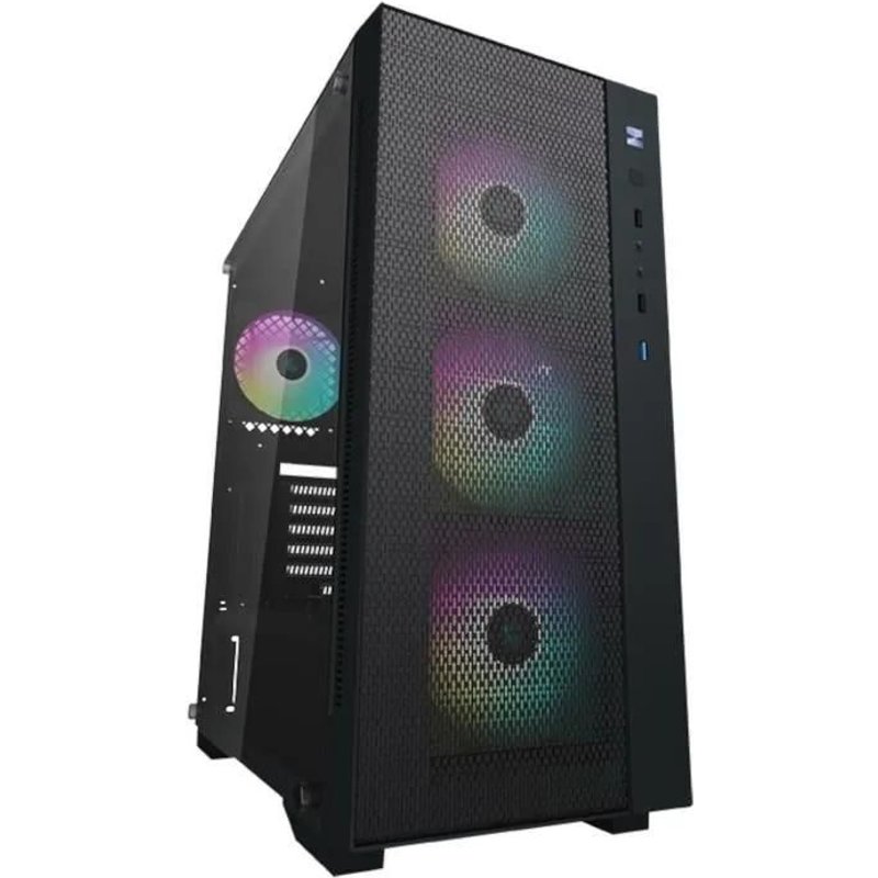 DeepCool MATREXX 55 MESH ADD-RGB 4F - Tour - ATX étendu - panneau latéral fenêtré (verre trempé) - pas d'alimentation (ATX / PS/2) - USB/Audio