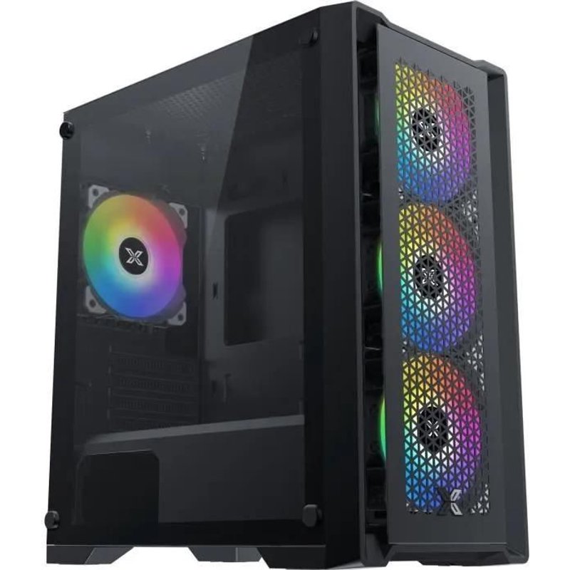 Boitier PC Micro ATX Xigmatek LUX M, Noir 4x X24F (EN48540)