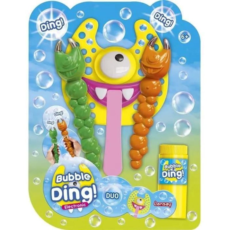 Jeu Bulles De Savon - Lansay - 25640 - Bulles Party - Bubble Ding Duo Electronic
