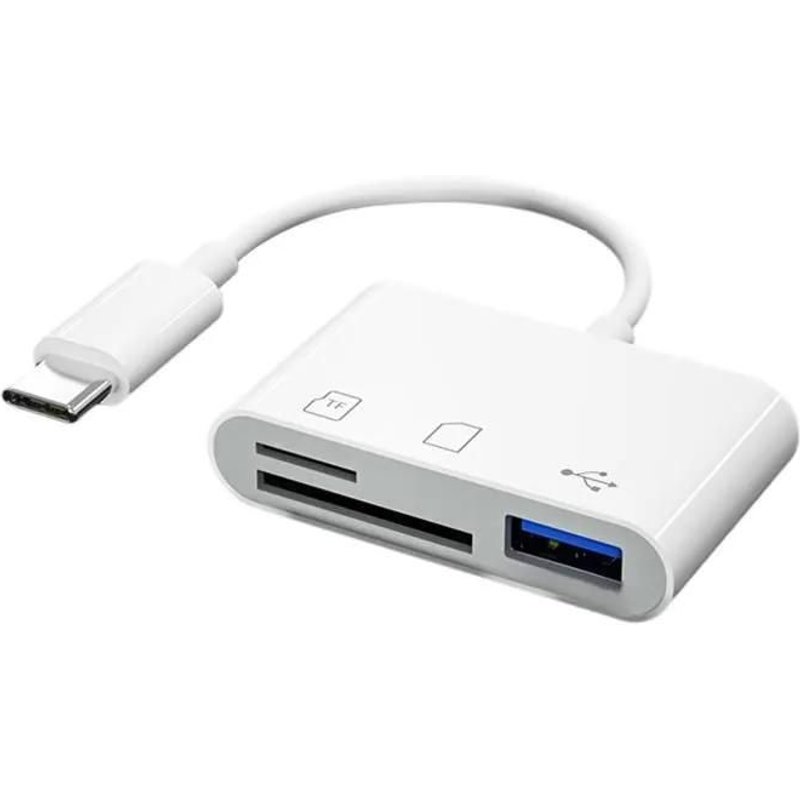 Lecteur de Carte SD USB C TF SD-sur USB C Adaptateur C pour fenteer