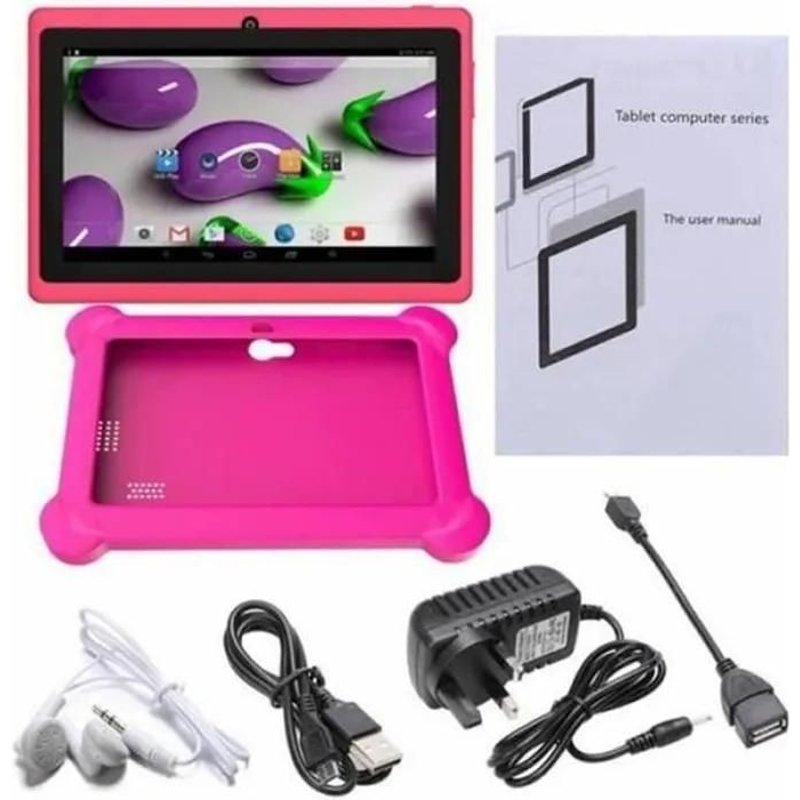 Rose - Tablette Tactile Q88 Pour Enfant Double Cameras + Housse Coque Protection Lo48134