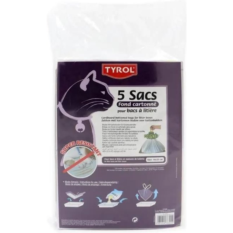 Sacs Avec Fond Cartonné Pour Bac À Litière - Tyrol - X5